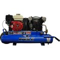 Wood Industries Eagle Portable Gas Air Compressor w/ Honda GX Engine, 5.5 HP, 10 Gallon, Wheelbarrow TT55G